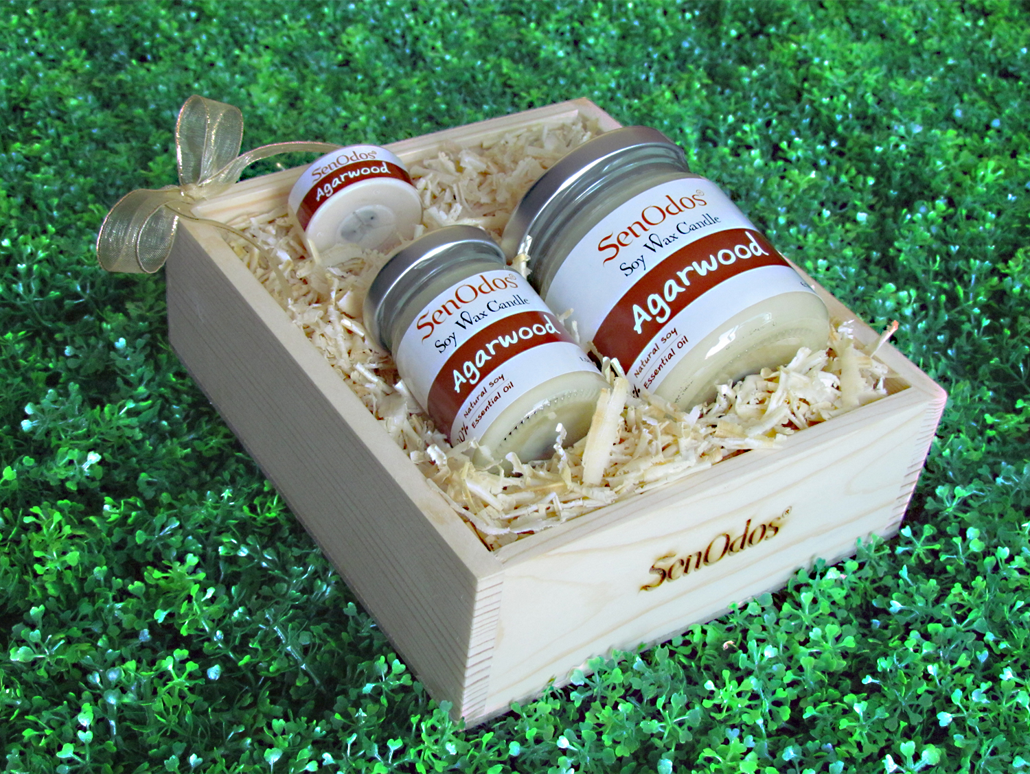 SenOdos Lover Set ชุดของขวัญ ชุดกิ๊ฟเซ็ต Gift Set เทียนหอม อโรม่า Agarwood Scented Soy Candle Aroma Set ชุดเทียนกลิ่นไม้กฤษณาแท้ บรรจุในกล่องไม้สน รูปทรงเหลี่ยม สวยงาม คุณภาพดี นำเข้าจากนิวซีแลนด์