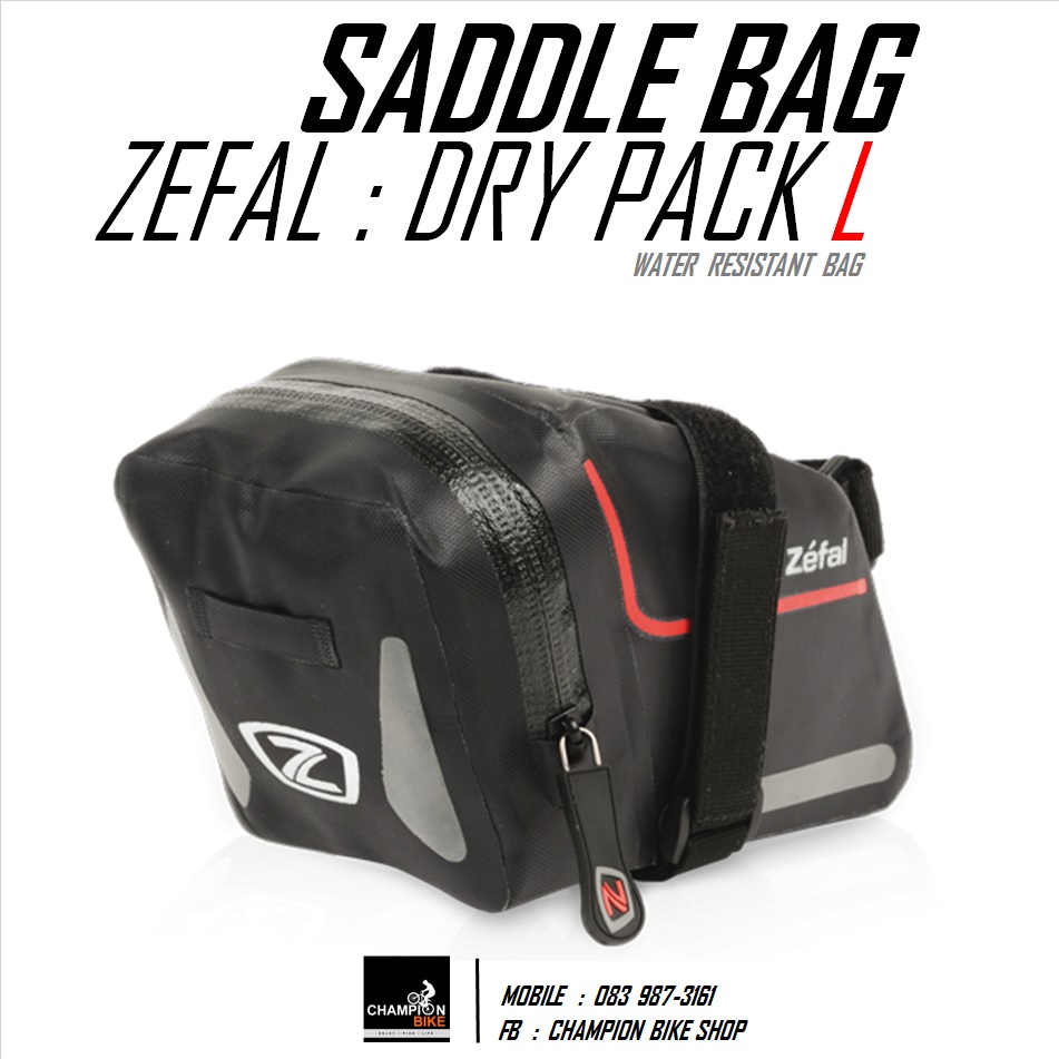 กระเป๋าใต้อาน ZEFAL : DRY PACK " L " SADDLE BAG