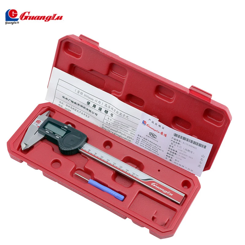 Guanglu Brand, High Precision 0.005mm Digital Caliper0-150/200/300mm, Electronic Vernier Caliper Micrometer Digital Measuring Tools,