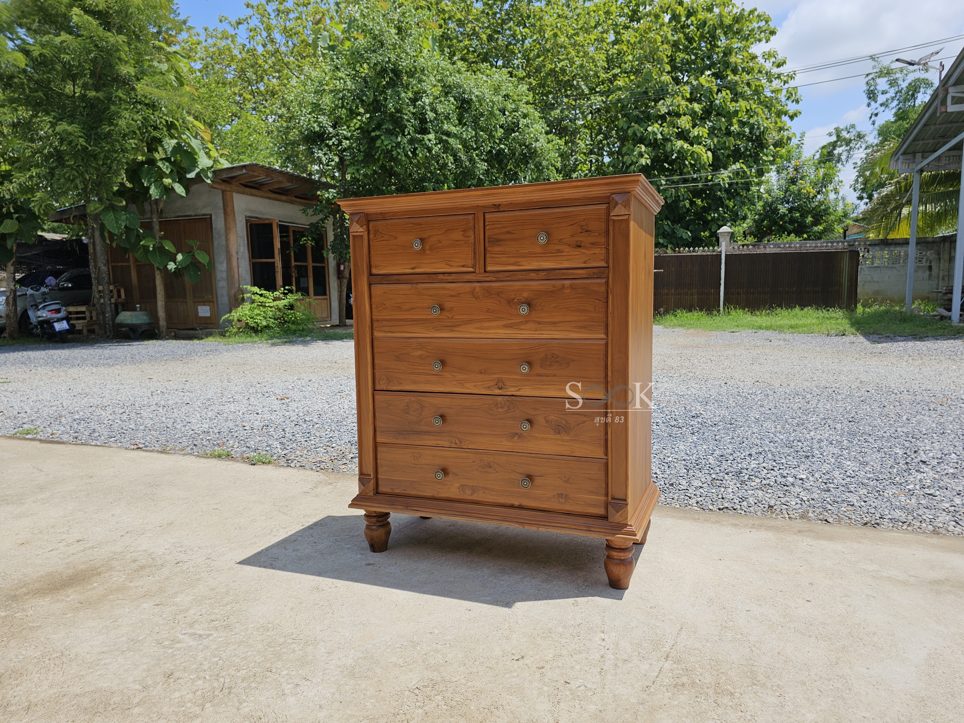 ตู้เก็บของคลาสสิค 6 ลิ้นชัก