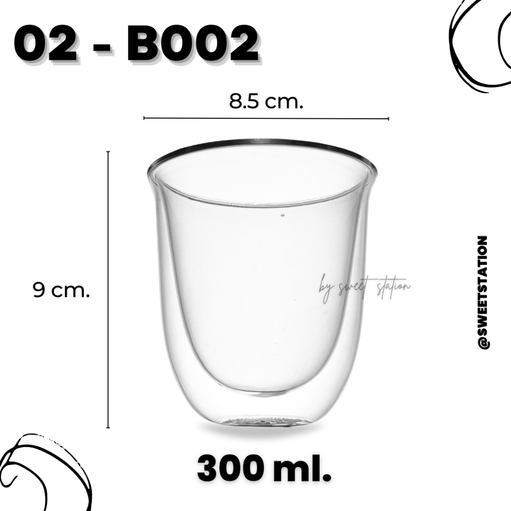 แก้วน้ำผนังสองชั้น Double wall glass