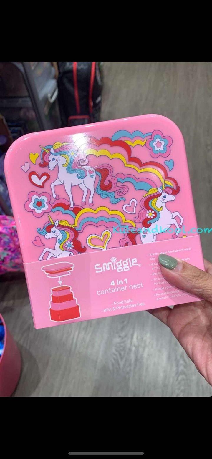 กล่อง 4 in 1 Smiggle nesting 4 in 1 -unicorn