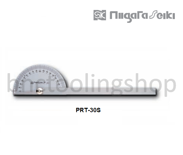 ครึ่งวงกลมวัดองศา(ชุบขาว),Protractor,Niigataseiki,PRT-30S