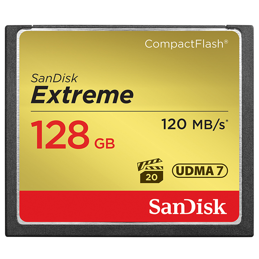 SanDisk Extreme CompactFlash Memory Card 128GB (SDCFXSB_128G_G46) CF Card เมมโมรี่ แซนดิส กล้อง ถ่ายรูป กล้องDSLR ประกัน Synnex ตลอดอายุการใช้งาน