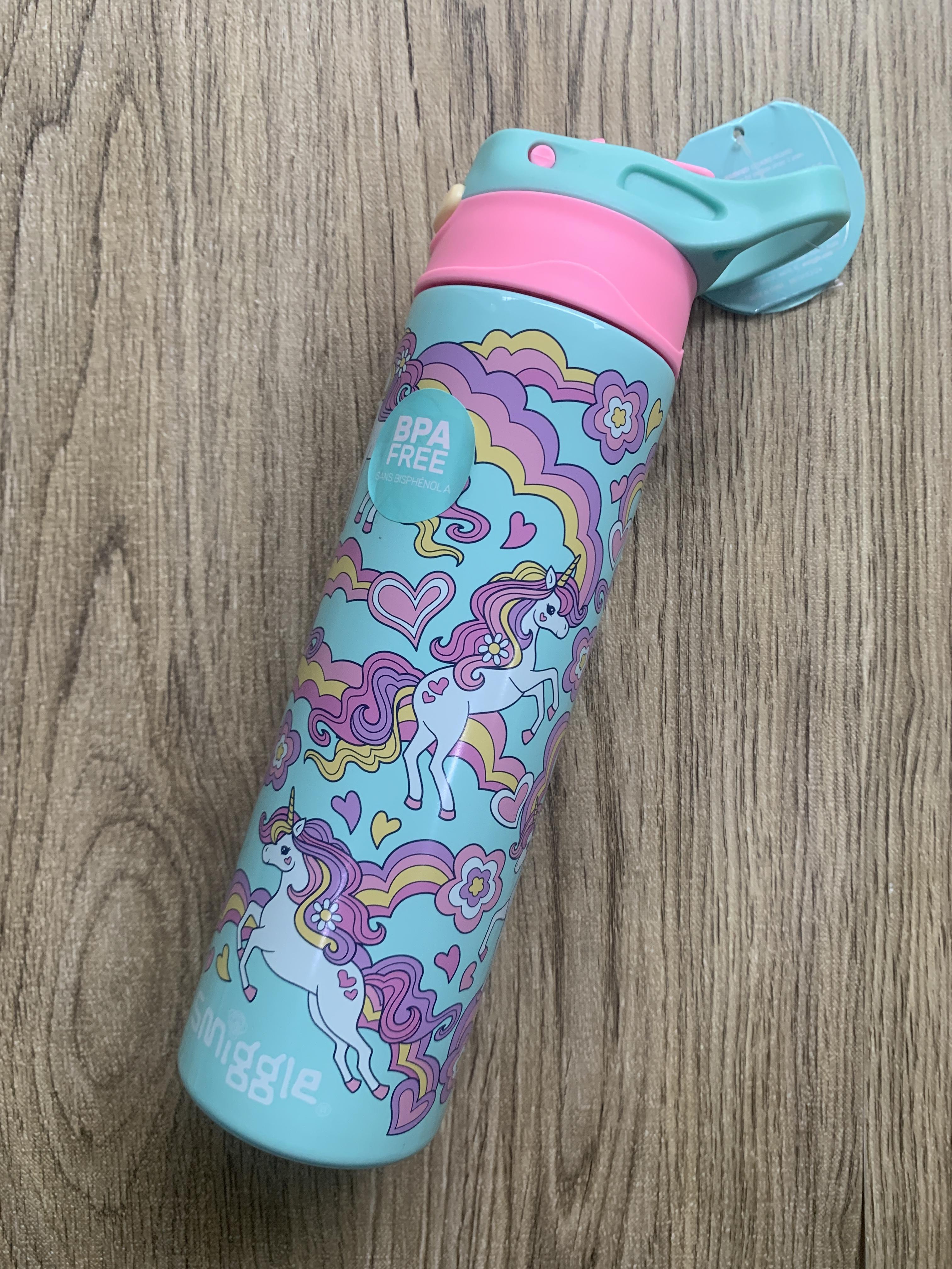 กระติกน้ำ เก็บร้อน Smiggle steel water bottle Flip Spout 520ml -มินท์ โพนี่