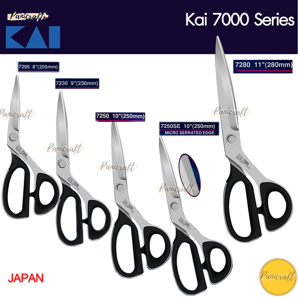 กรรไกรตัดผ้า KAI Series 7000 ของแท้ คมจริง ของมีจำนวนจำกัด สินค้าพรีเมี่ยม กรรไกร KAI จากญี่ปุ่น ที่เป็นที่ยอมรับทั่วโลก