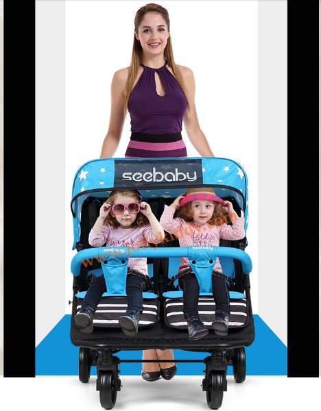 รถเข็นเด็ก น้องคู่แฝด SeeBaby (MT22) สีแดง C10191
