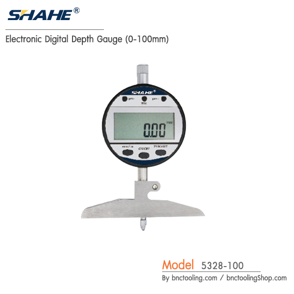SHAHE,Electronic Digital Depth Gauge (0-100mm),5328-100