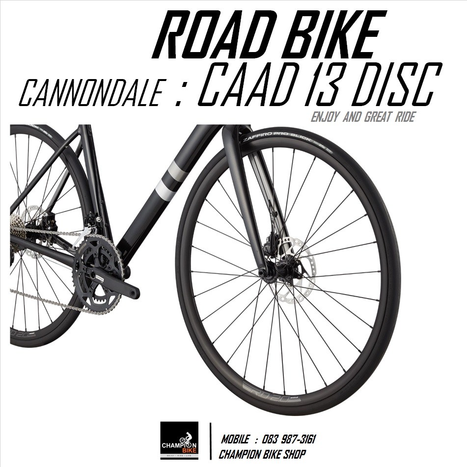 จักรยานเสือหมอบแคนนอนเดล CANNONDALE : CAAD 13 DISC - 2021 ROAD BIKE สีดำ-เงิน