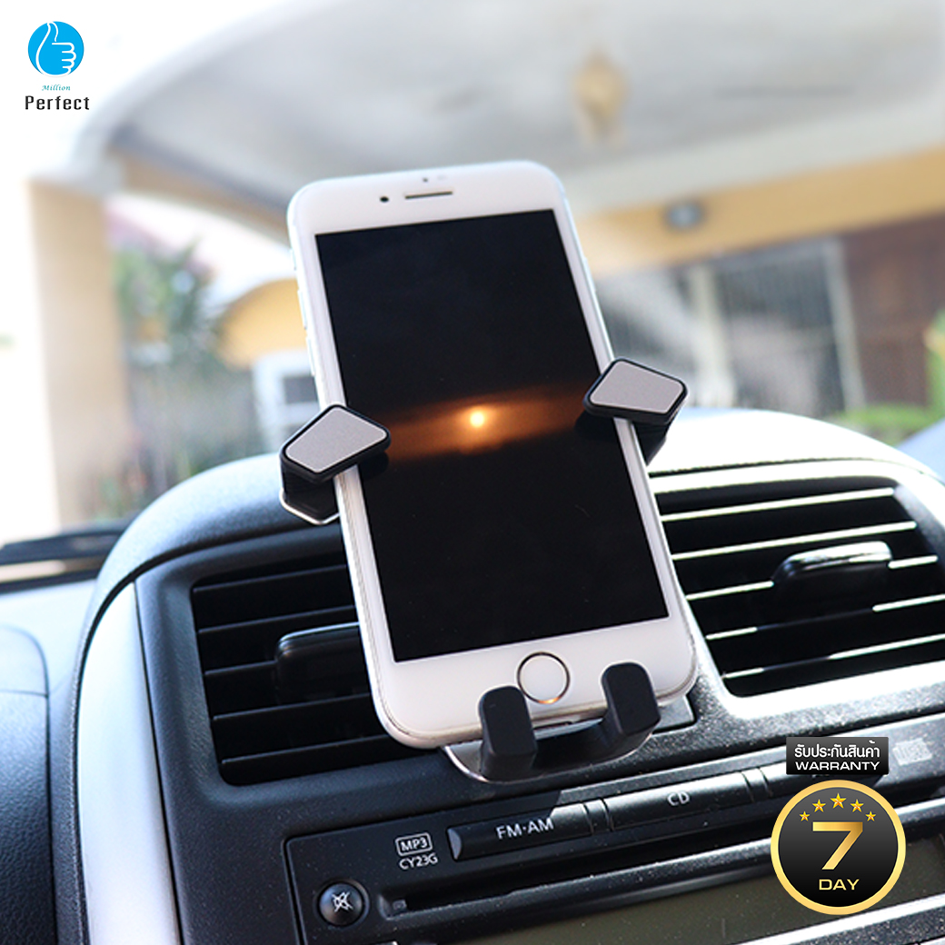 ที่ยึดโทรศัพท์มือถือในรถยนต์ Car Holder เสียบช่องแอร์ ติดตั้งง่ายๆ ทั้งแนวนอน แนวตั้ง รุ่น C2