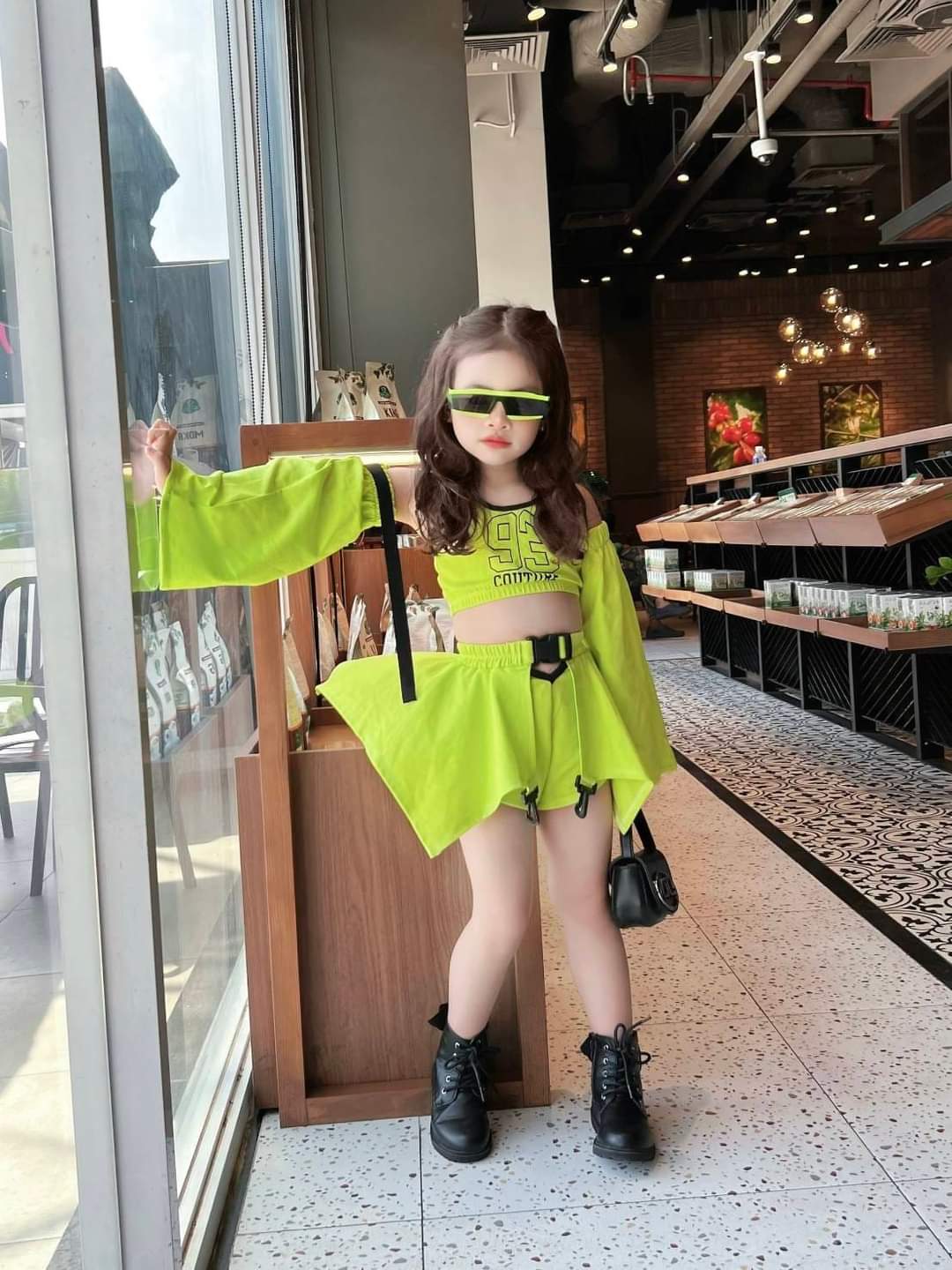 💜พร้อมส่ง💜ชุดเด็กผู้หญิง/JC72_set dance 4 ชิ้น
