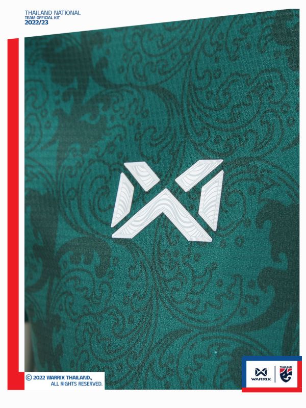 เสื้อเชียร์คอกลม 2022-2023 เสื้อฟุตบอลทีมชาติไทย Thailand National Team Kit (Cheer Version) WA-224FBATH53