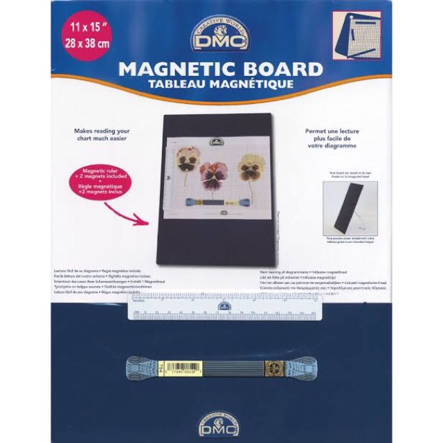 DMC Magnetic board แผ่นแม่เหล็กวางแบบงานปัก