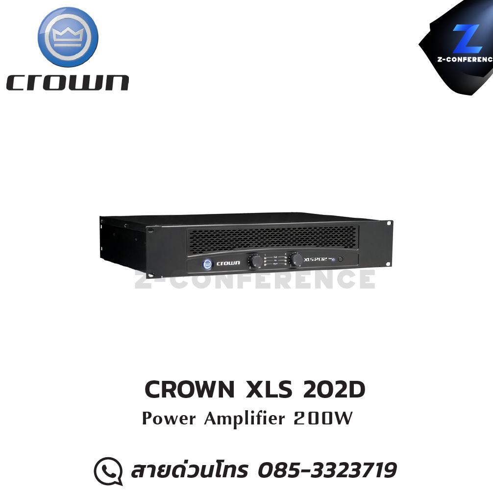 CROWN XLS 202D Power Amplifier 200W , แอมป์ , amplifier, power amp, power amplifier