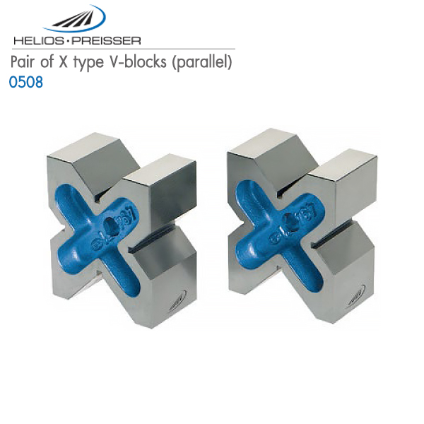 HELIOS-PREISSER,Pair of X type V-blocks (parallel),0508