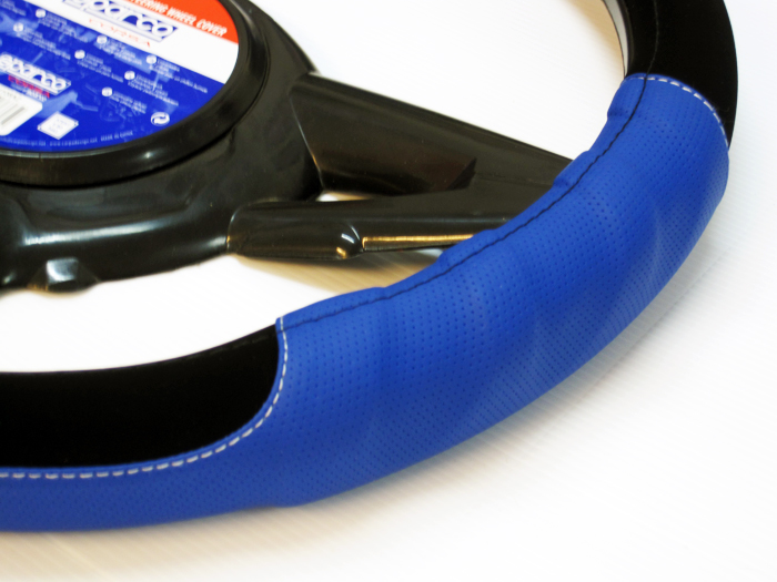 หุ้มพวงมาลัย Sparco แท้ หนังกลับ (น้ำเงิน) *หมด*