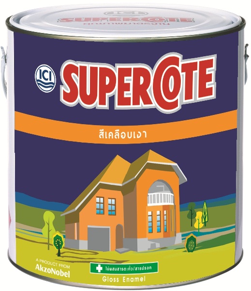 สีน้ำมัน ซุปเปอร์โค้ท ขนาด 3 ลิตร (สีน้ำมัน Supercote 3950 Gloss Enamel)