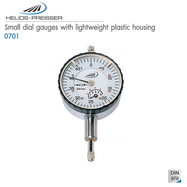 HELIOS-PREISSER,Small dial gauges with lightweight plastic housing,0701 101