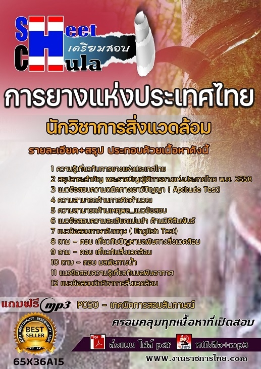 เเนวข้อสอบนักวิชาการสิ่งแวดล้อม การยางแห่งประเทศไทย (กยท.) 2565