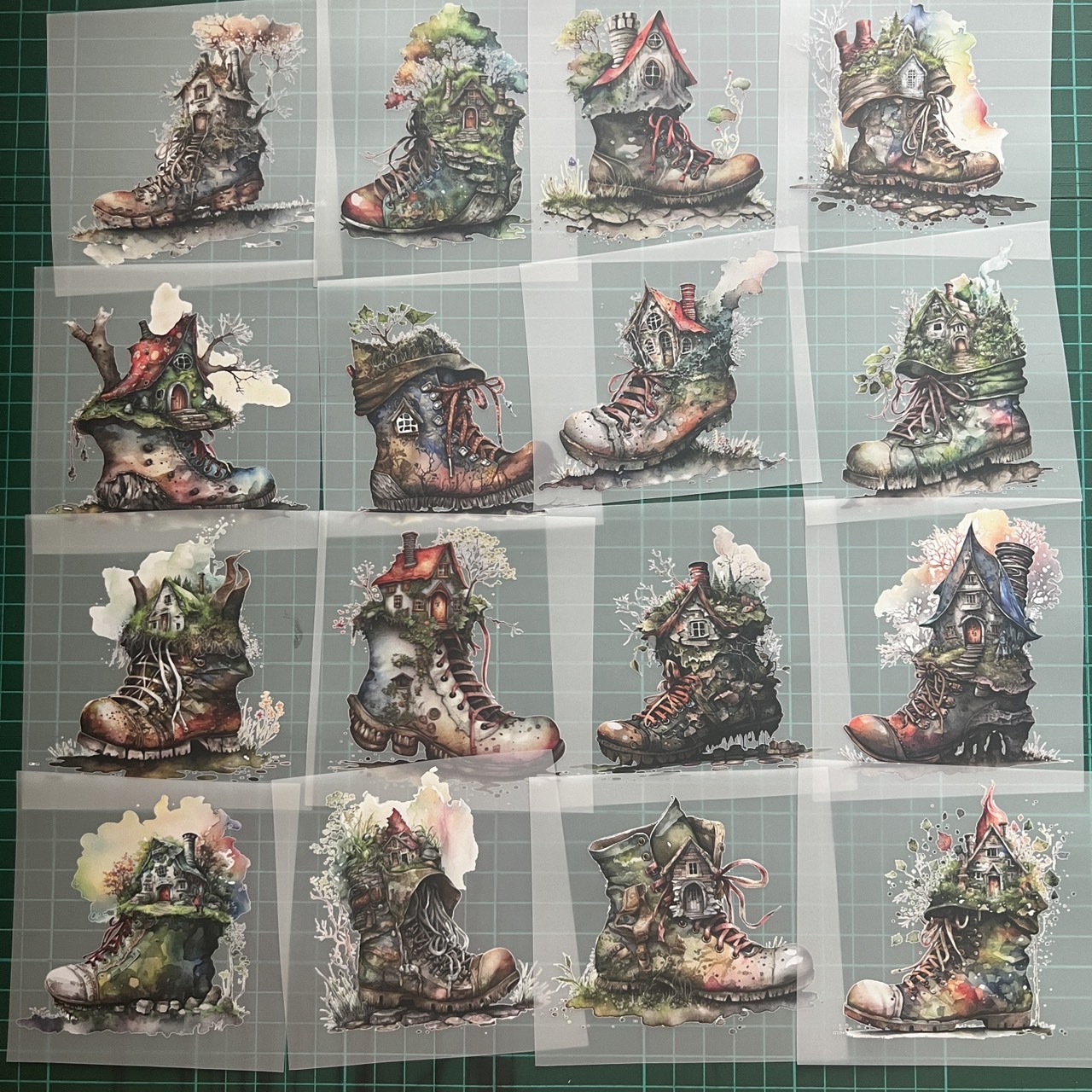 ตัวรีดติดเสื้อ รองเท้า เทพนิยาย ฟิลม์รีดร้อน พิมพ์ลาย สติกเกอร์รีดติดเสื้อ สกรีนลาย ฟิลม์ DFT DTF