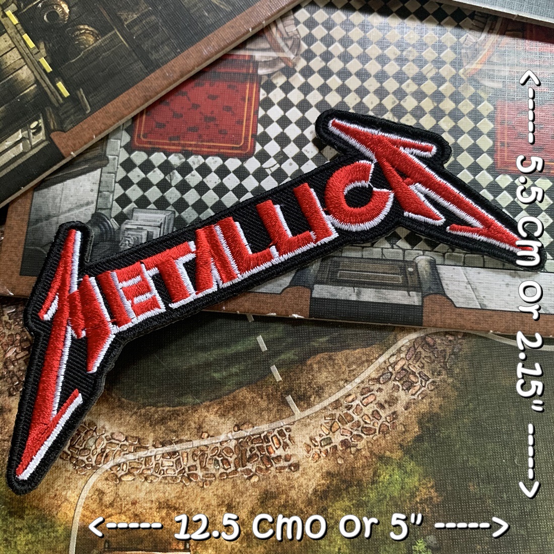 Metallica วงดนตรี ร็อค เฮฟวี่เมทัล พังค์ ตัวรีดแบบปัก อาร์มปัก ตัวรีดติดเสื้อ ตัวรีด ติดกระเป๋า ติดหมวก ติดแจ๊คเก็ต Rock Iron on Embroidered Patch