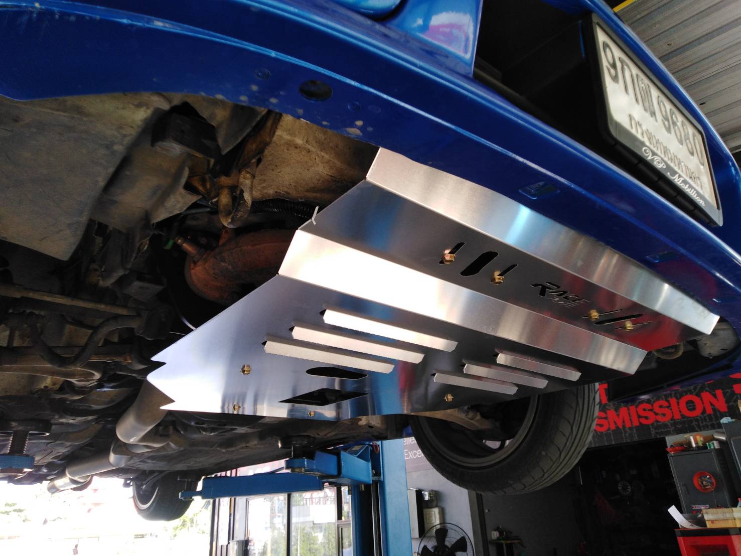 แผ่นปิดใต้ห้องเครื่องอลูมิเนียม Subaru Impreza GC Raceplate_Undertray