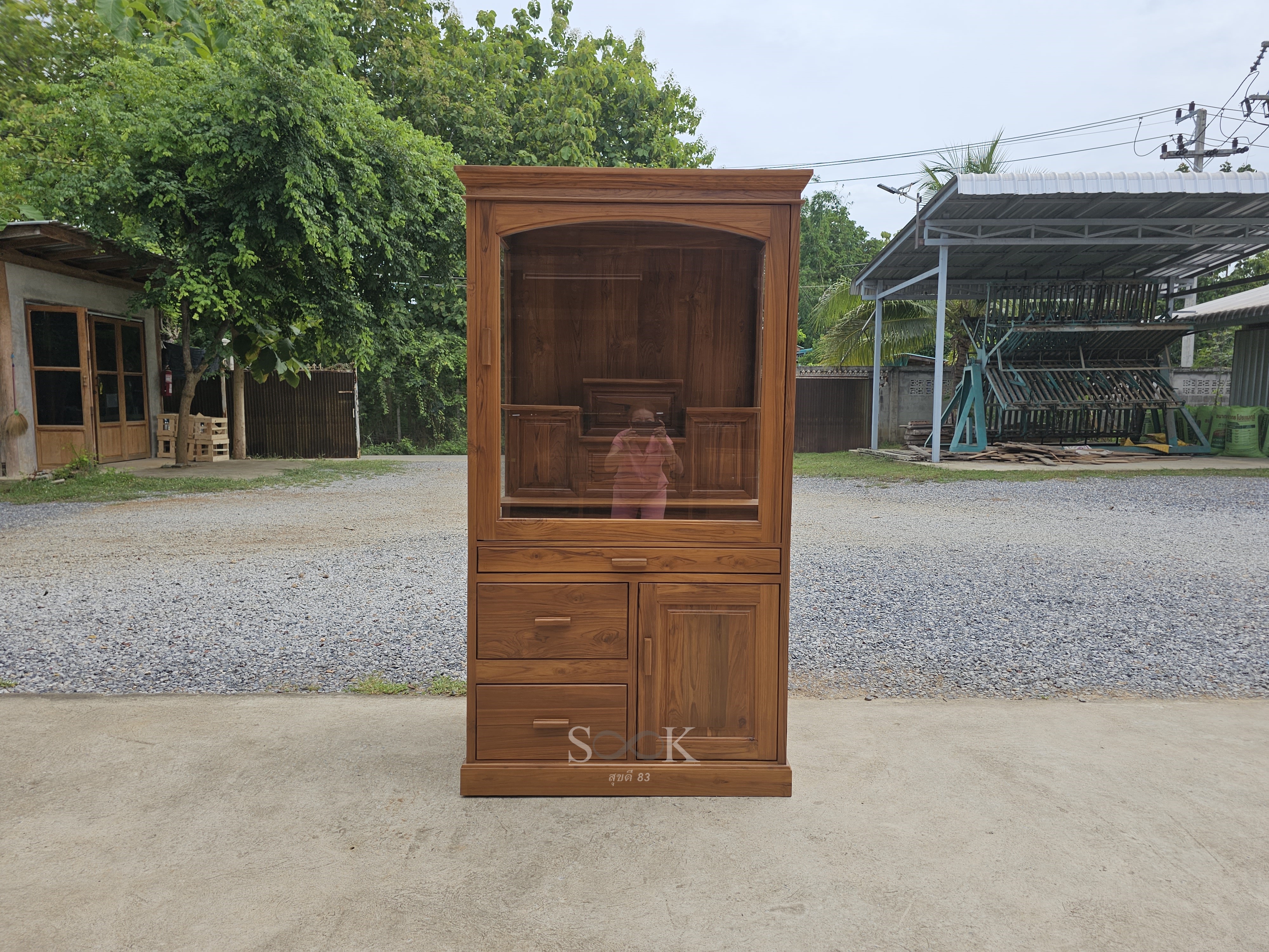 ตู้บูชา หมู่ 5 บานกระจก