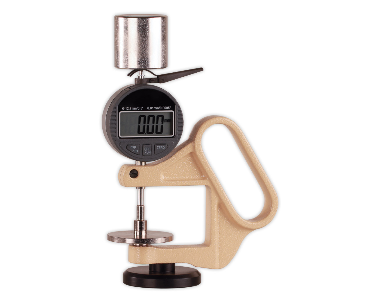 Hans-Schmidt, Thickness Gauge for Textiles, Leather, Fleece similar to DIN, EN and ISO Standards , Thickness Gauge DD-50,