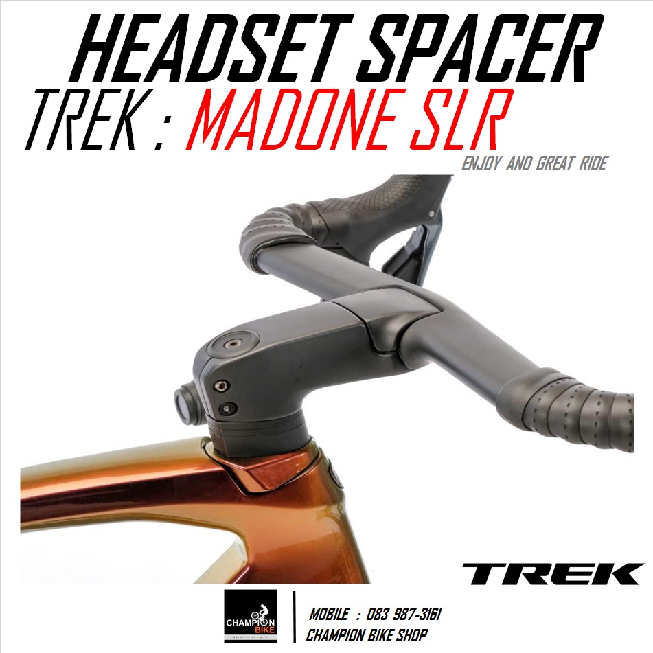 แหวนรองคอTREK MADONE SLR (GEN 6) หนา 5mm HEADSET SPACER CARBON FOR INTEGRATED HANDLEBAR