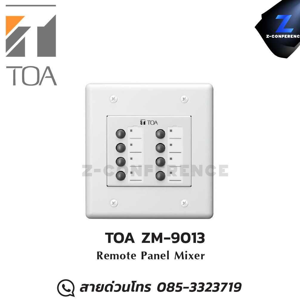TOA ZM-9013 Remote Control Panel Mixer มิกเซอร์ , mixer , มิกเครื่องเสียง , มิกเซอร์ดิจิตอล , มิ๊กดิจิตอล