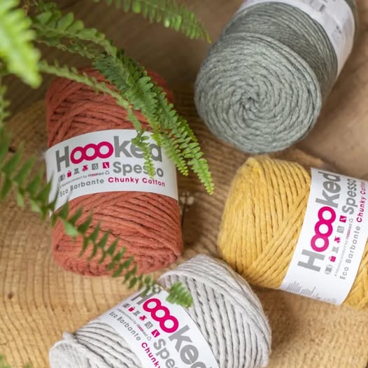 Hoooked Spesso Eco Barbante Chunky Cotton เชือกถักมาคราเม่ ขนาด 200g