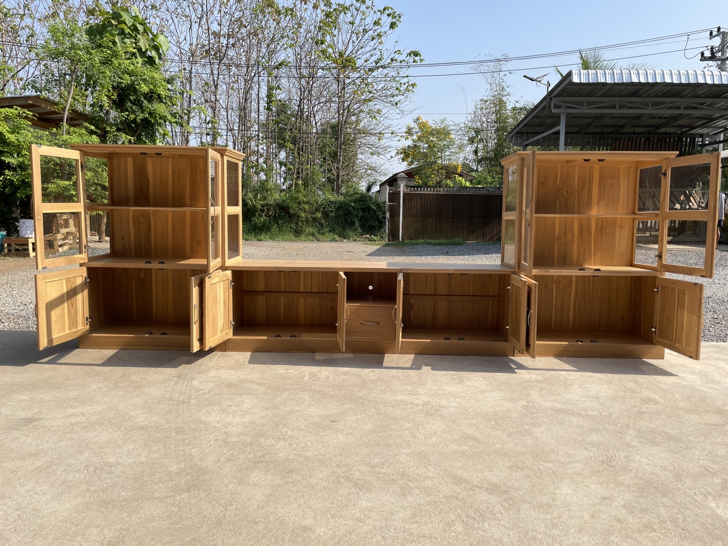 ตู้โชว์วางทีวี (สีสัก)