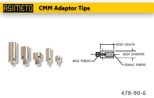 ASIMETO,P121,CMM Adaptor Tips,478-90-6