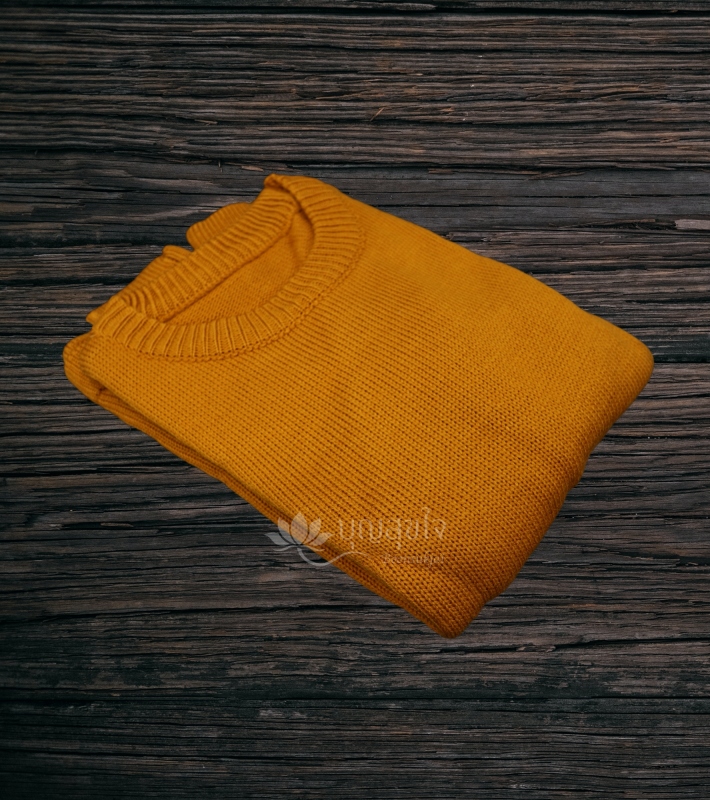 เสื้อไหมพรมแขนยาว สีราช