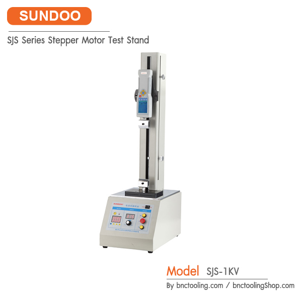 SUNDOO Electric test stand, SJS-1KV stepper motor vertical test stand, Testing speed:1-500mm/min;speed resolution:1mm/min., Capacity:1000N;Stroke:520mm.