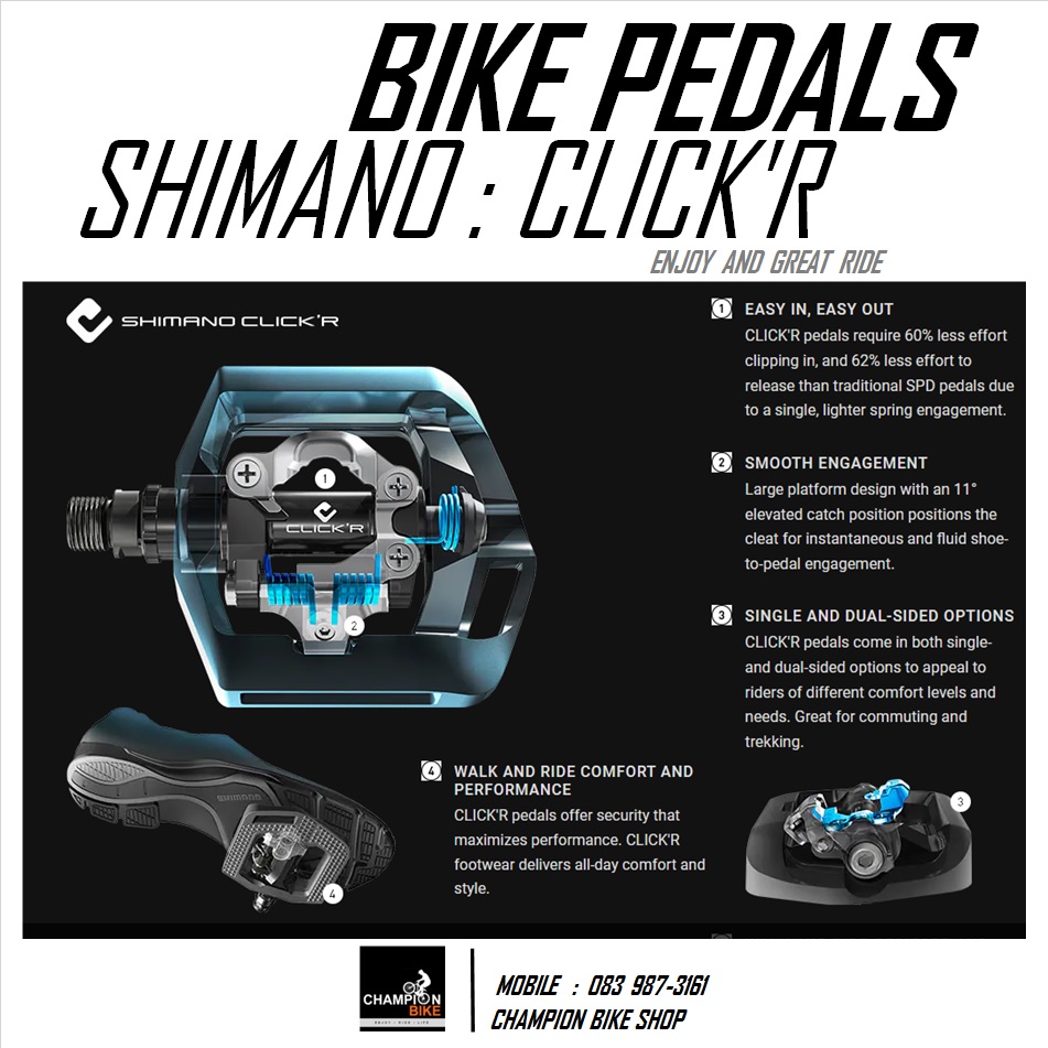 บันไดจักรยานแบบ 2 หน้า SHIMANO : PD-T421 TREKING BIKE PEDAL
