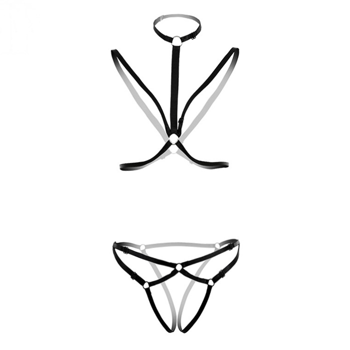 A099-29 สายยางยืดรัดตัวอีโรติก ชุดชั้นในสายรัดตัวเซ็กซี่ ตัวชุดมาในแบบสายรัดยางยืดเชื่อมต่อกันเป็นชุดชั้นใน รหัสนี้มาในแบบ 2 ชิ้นบนล่างตามรูปถ่ายสินค้าจริงเลยค่ะ