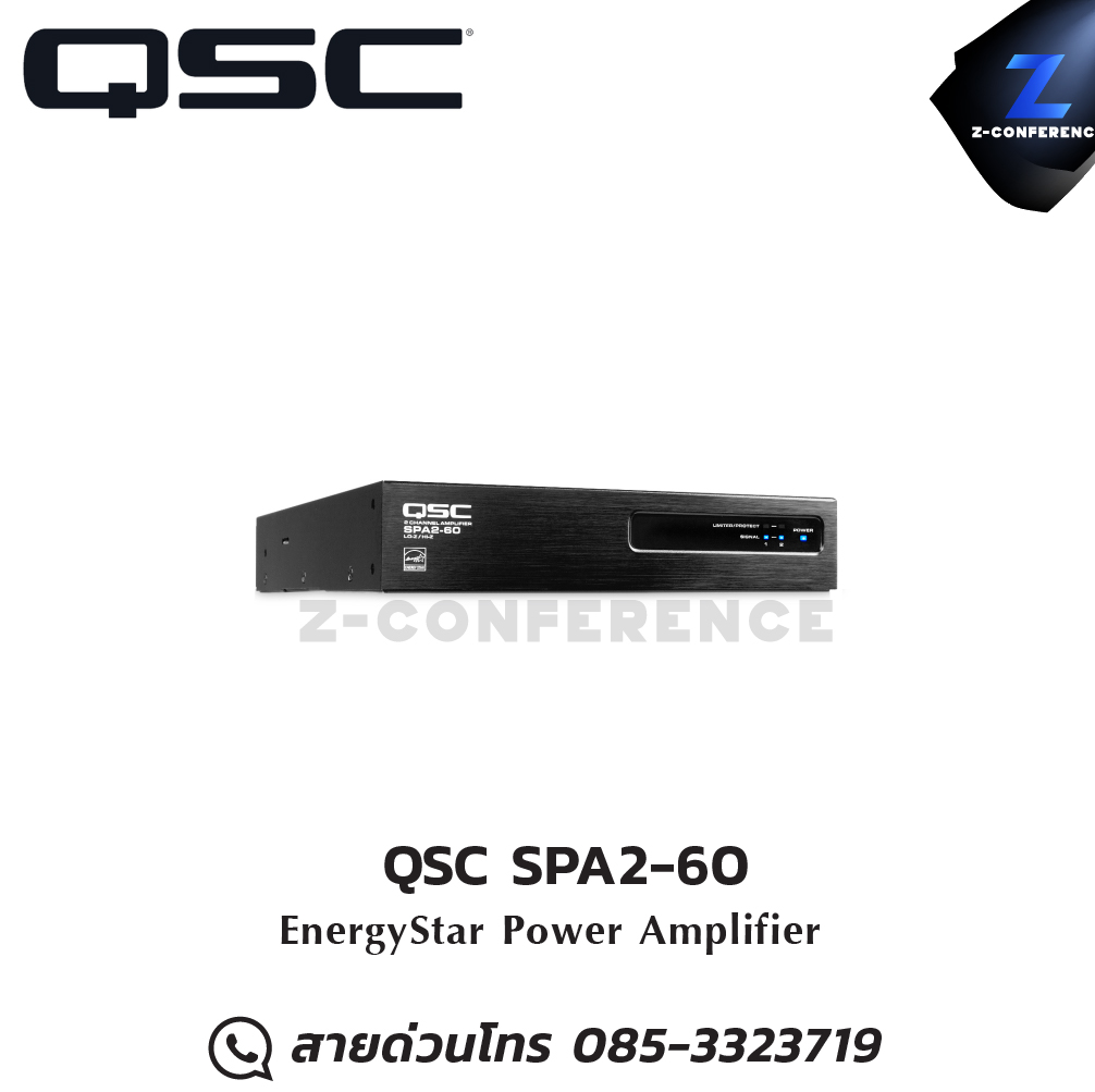QSC SPA2-60 Power Amplifier , แอมป์ , amplifier, power amp, power amplifier