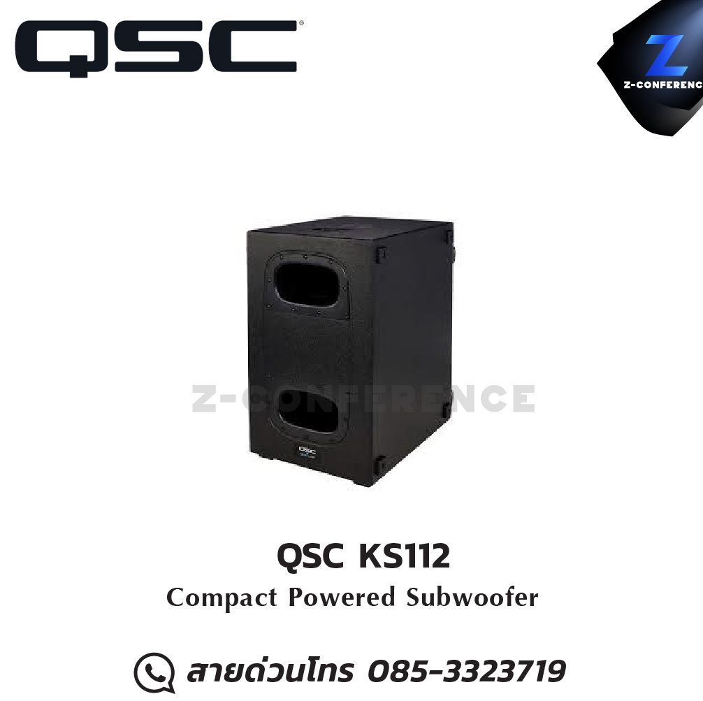 QSC KS112 highly portable, single 12-inch bandpass design subwoofer ลำโพง , ตู้ลำโพง , speaker
