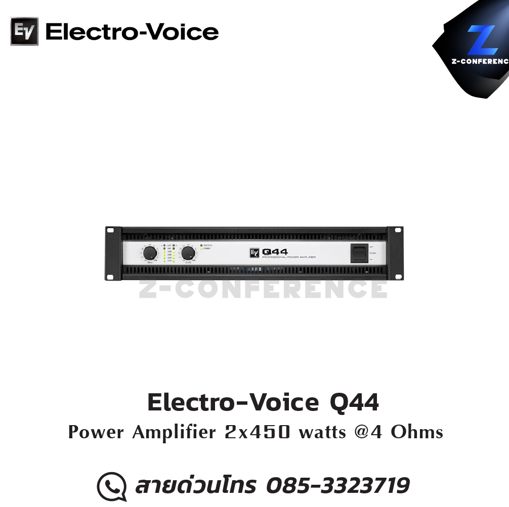 Electro-Voice Q44 Power Amplifier 2x450W , แอมป์ , amplifier, power amp, power amplifier