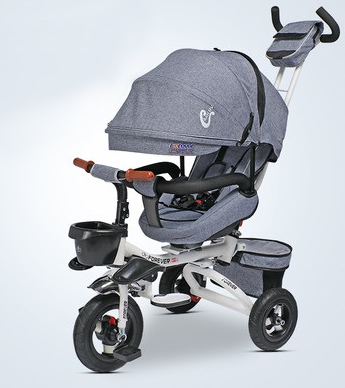 รถสามล้อเด็ก มัลติฟังชั่น2in1 ปรับใช้เป็นรถเข็นได้ รูปทรงสวยงามทันสมัย TP 21517