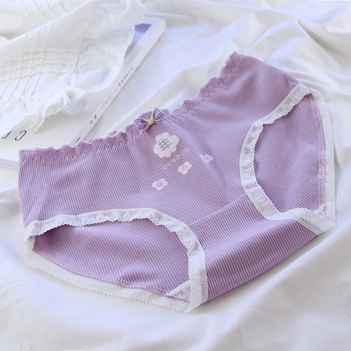 NA122(แพ็ค5ตัว5ลาย) กางเกงในน่ารัก กางเกงในผ้าฝ้ายทรงเต็มตัวเหมาะสำหรับท่านที่ชอบใส่แบบเต็มก้น ขอบเป็นยางยืดไม่รัดแน่นจนเกินไป ขายแบบยกเซต5ตัว5ลายตามรูปถ่ายสินค้าจริงเลยค่ะ ***ในหุ่นใส่เบอร์ M