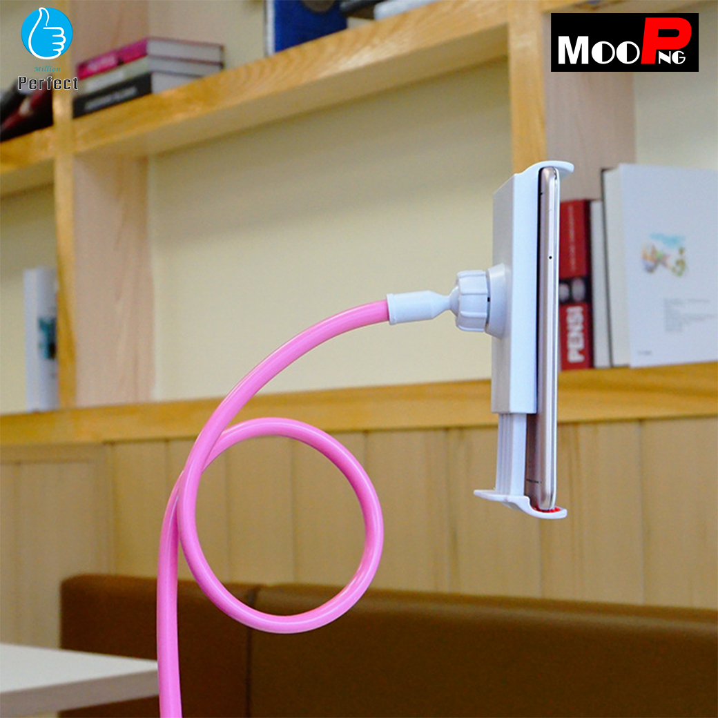 MooPNG ขายึด ipad บนหัวเตียงนอนดูหนัง!! ของดีคนขี้เกียจ ที่ยึด ipad ขาตั้งคลิปสำหรับมือถือ สะดวก สบาย ไม่ต้องถือให้เมื่อยมือ รุ่น MBH - 9
