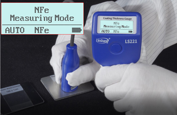 Linshang,เครื่องวัดความหนาสี,LS221 Coating Thickness Gauge,Coating Thickness Gauge LS221, Ferrous/Non Ferrous Large Range 5000μm High Precision Good Repeatability Iron Spray Paint Durable,