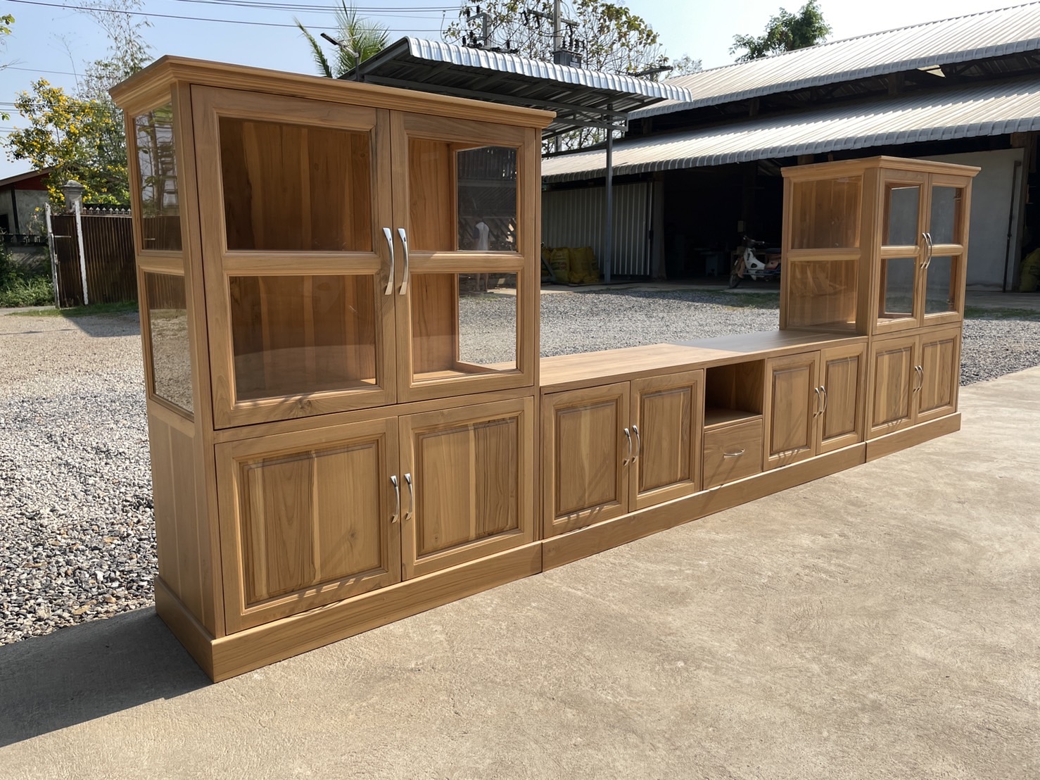 ตู้โชว์วางทีวี (สีสัก)