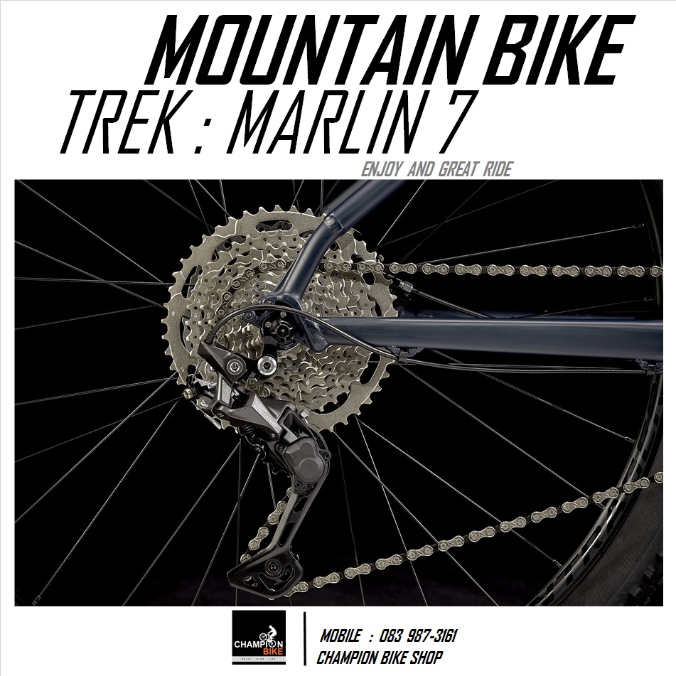 จักรยานเสือภูเขา TREK MARLIN 7 DISC MOUNTAIN BIKE - 2022 สีน้ำเงินเข้มด้าน-เงิน