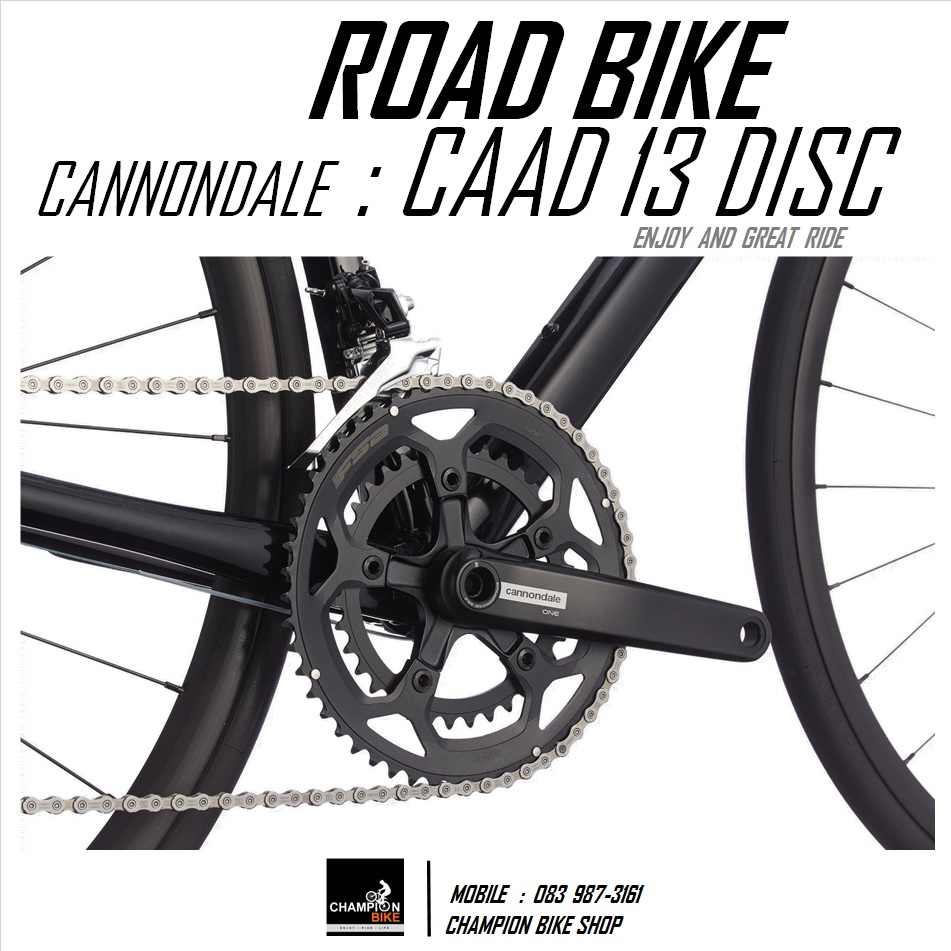 จักรยานเสือหมอบแคนนอนเดล CANNONDALE : CAAD 13 DISC - 2021 ROAD BIKE สีดำ-เงิน