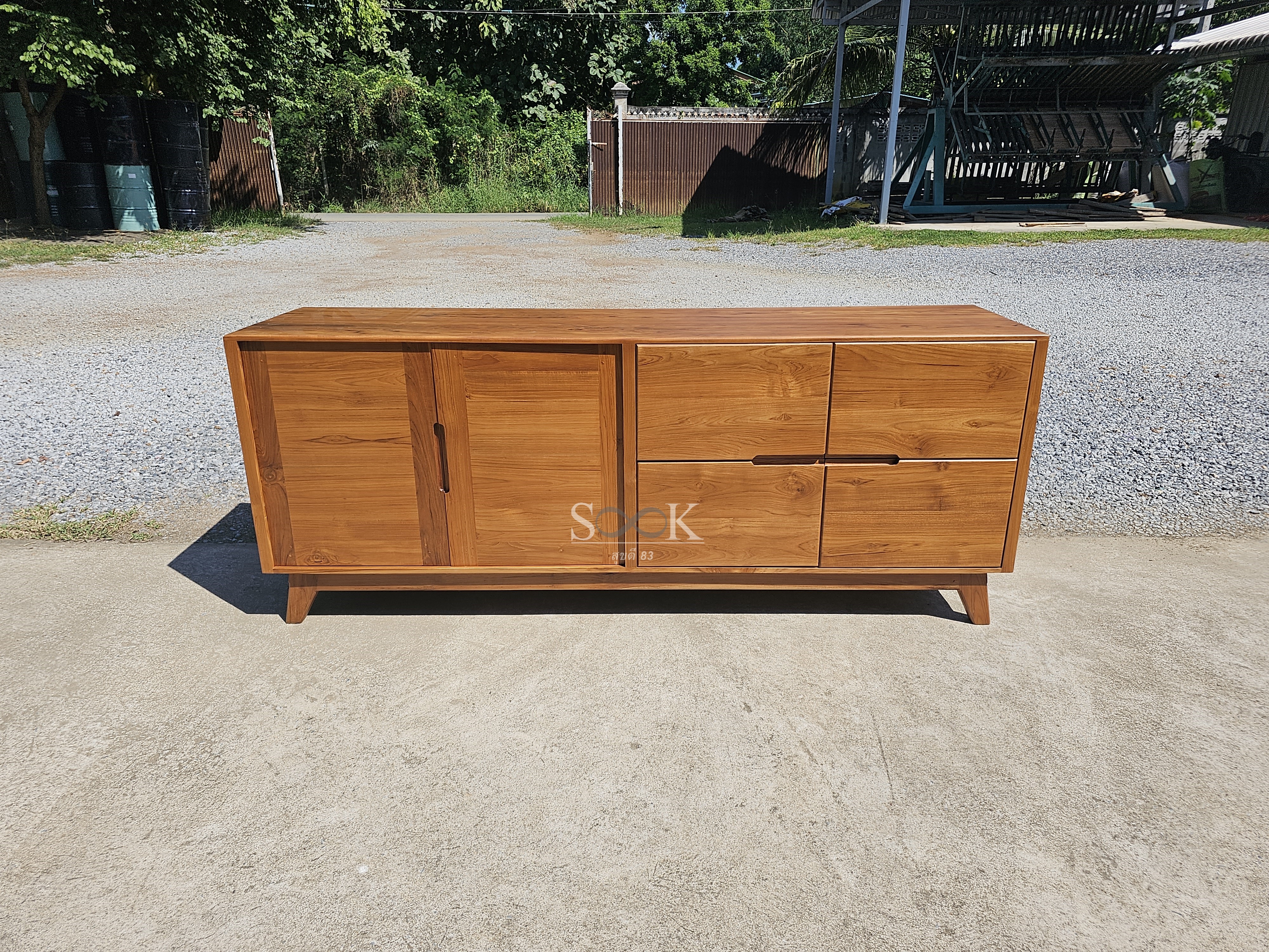 ตู้ไซด์บอร์ดเก็บของวางทีวี