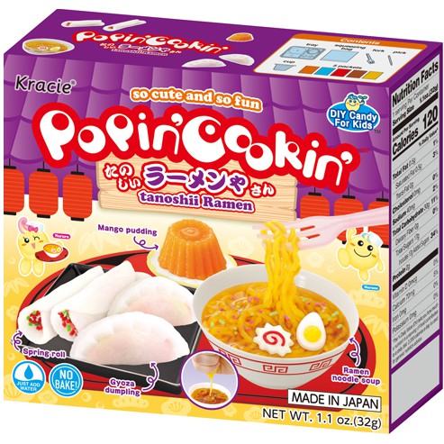 Kracie ขนมทำเอง DIY ฝึกสมาธิ เสริมจินตนาการ ขนมทำมือ ของเล่นกินได้ นำเข้าจากญี่ปุ่น #ชุดทำราเมง