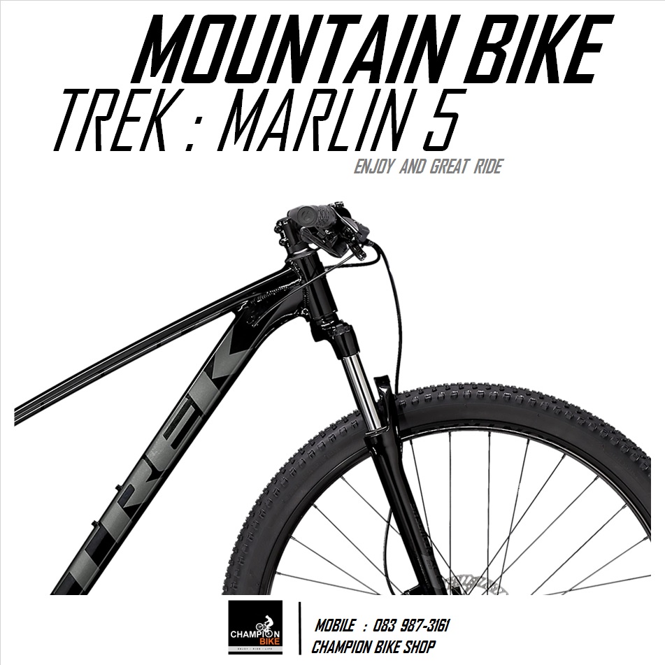 จักรยานเสือภูเขา TREK : MARLIN 5 DISC MOUNTAIN BIKE - 2021 สีดำ-เทา
